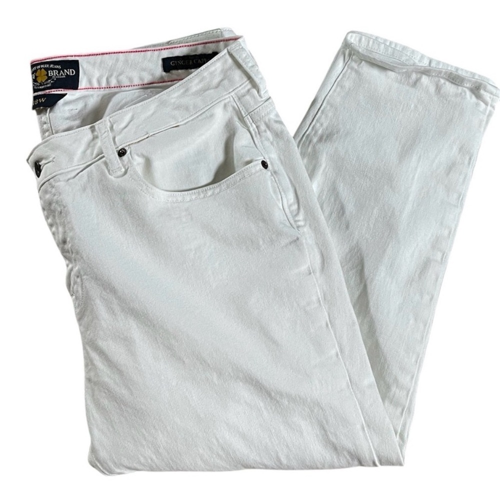 Lucky Brand Women's White Ginger Capri Jeans